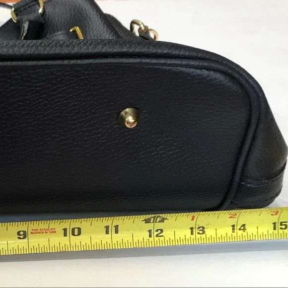 Sophisticated Navy Leather Tote Bag - Picture 11 of 15